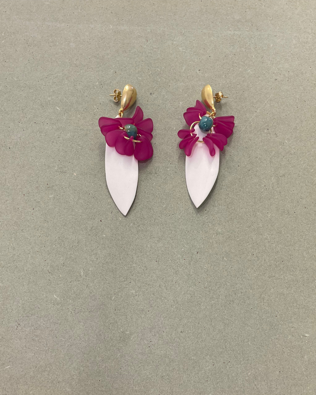 Brincos Buganvília Rosa