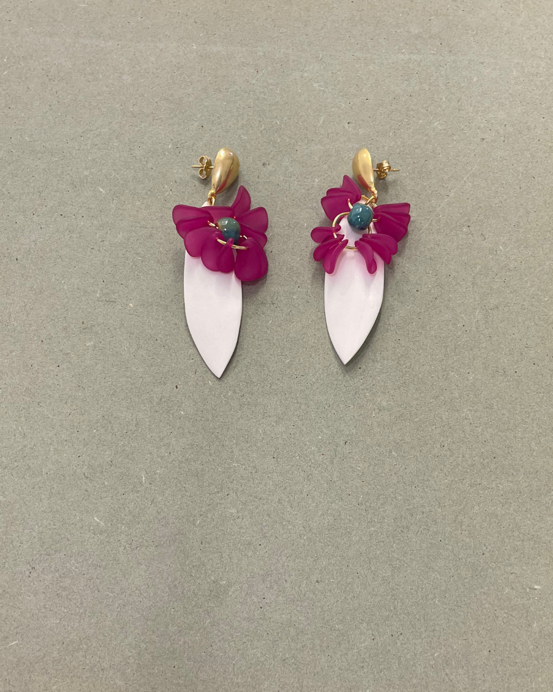 Brincos Buganvília Rosa