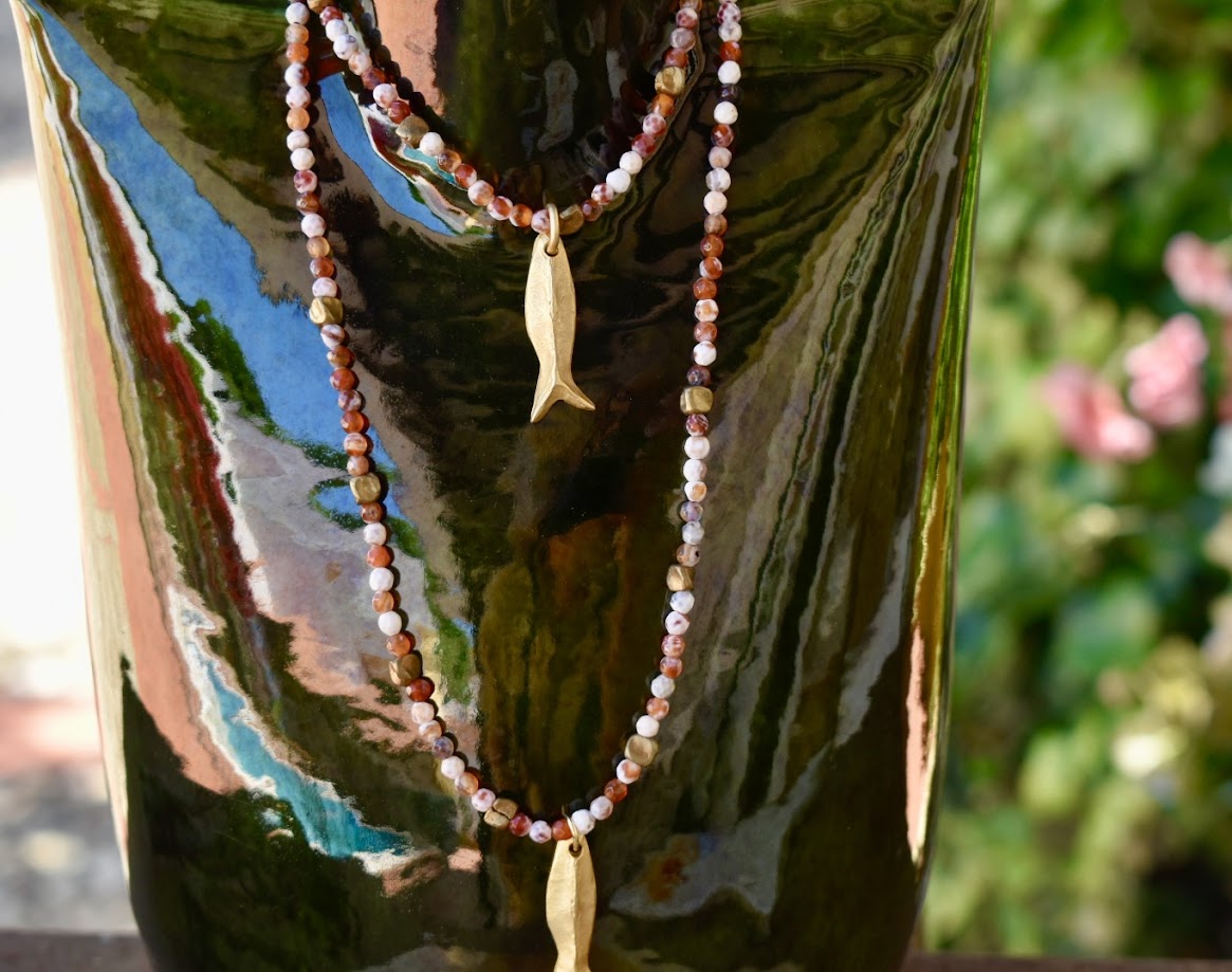 Colar Pedras & Peixinho do Mar