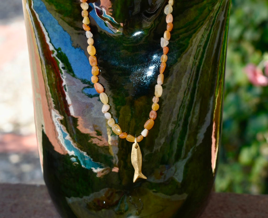 Colar Pedras & Peixinho do Mar