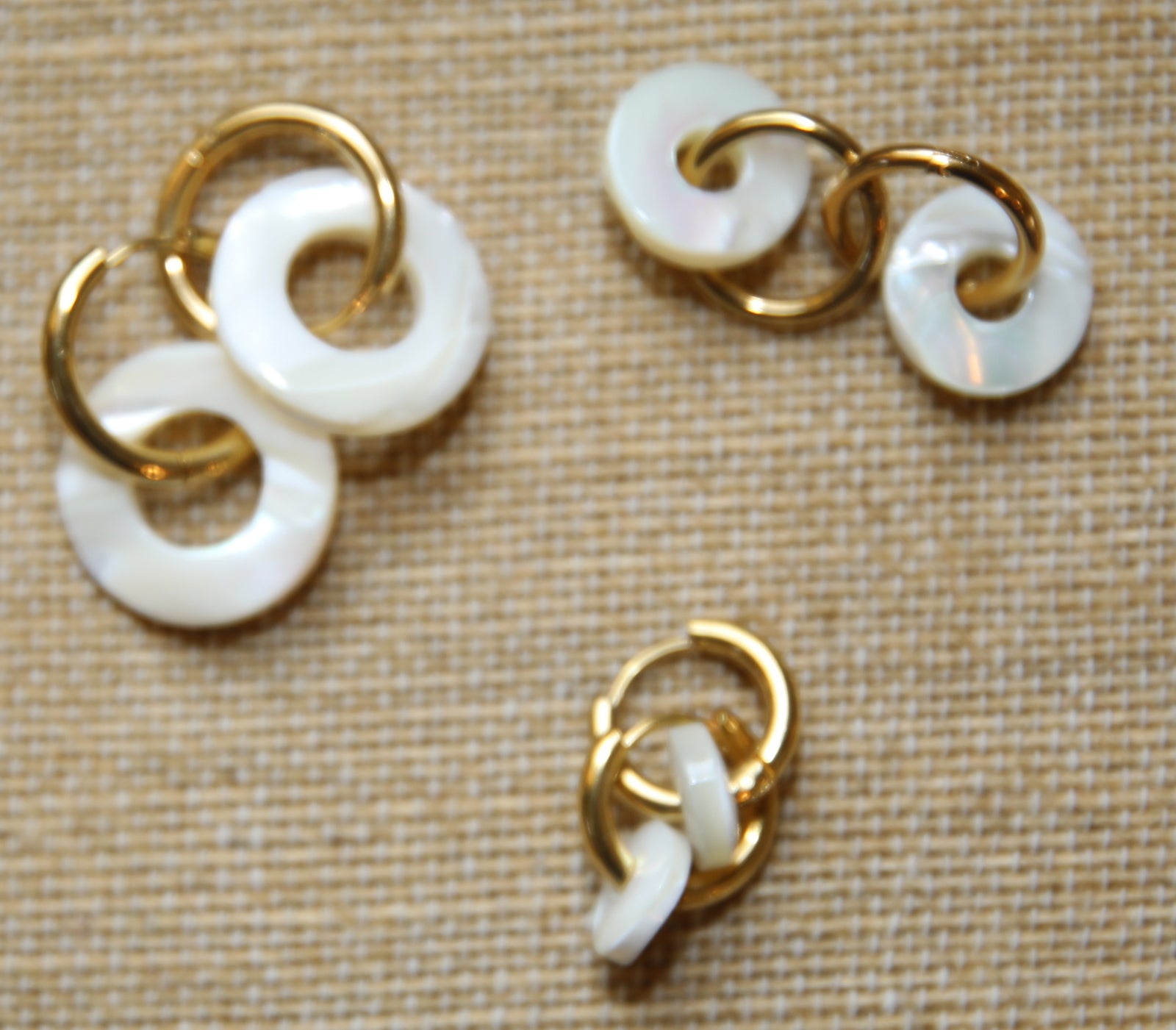 Argolas Aço Madrepérola