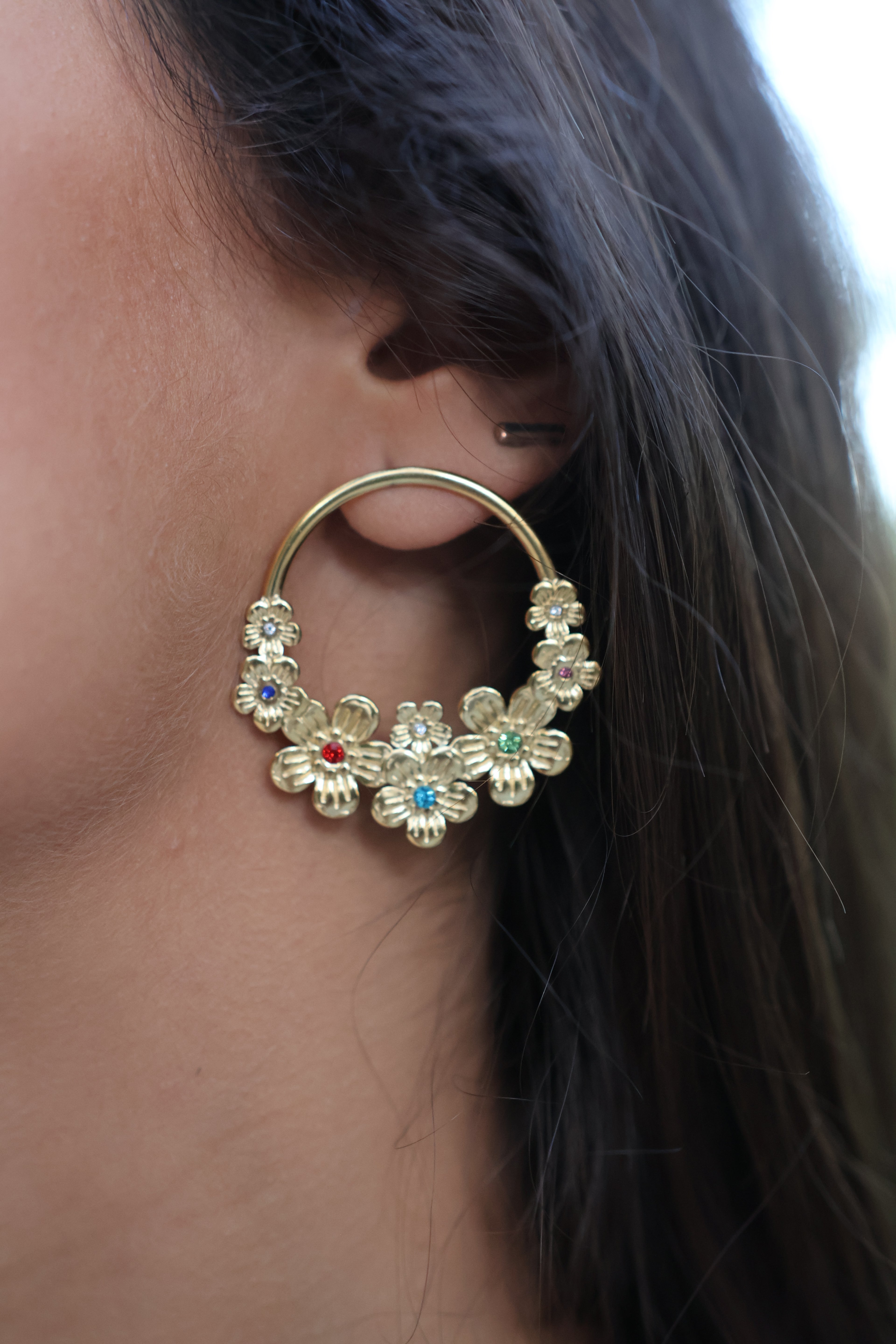 Brincos Aro de Flores