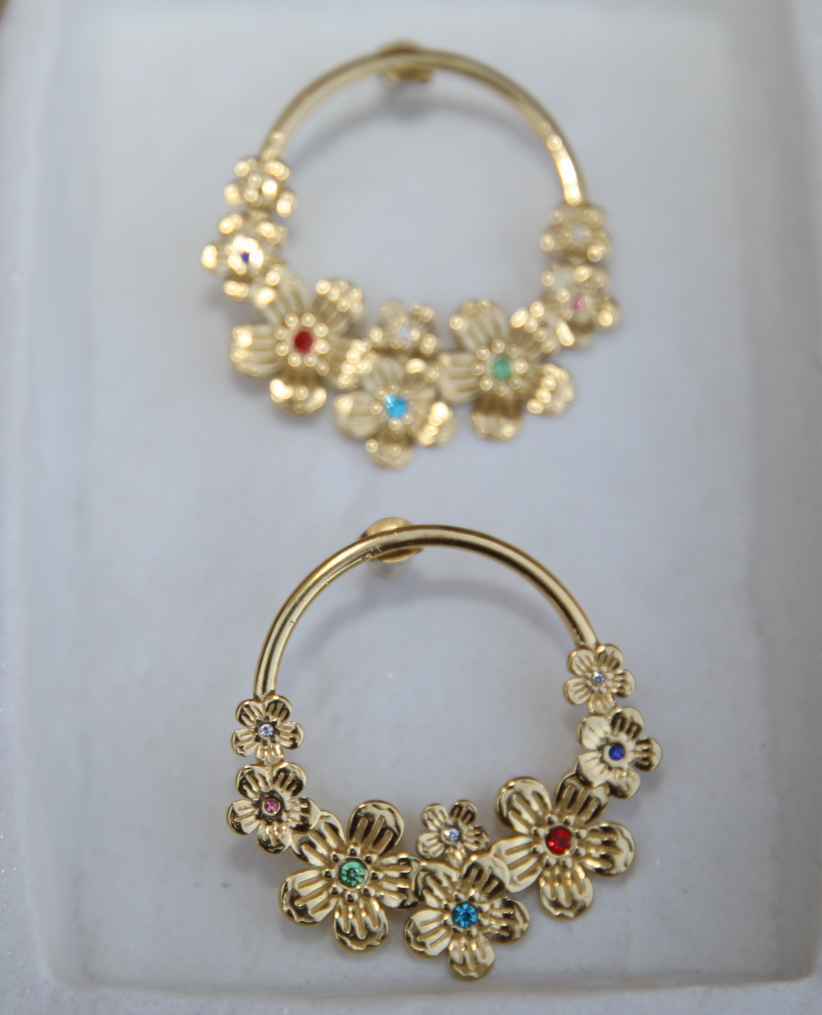 Brincos Aro de Flores