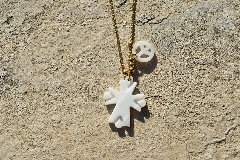 Colar Escapulário  Peace