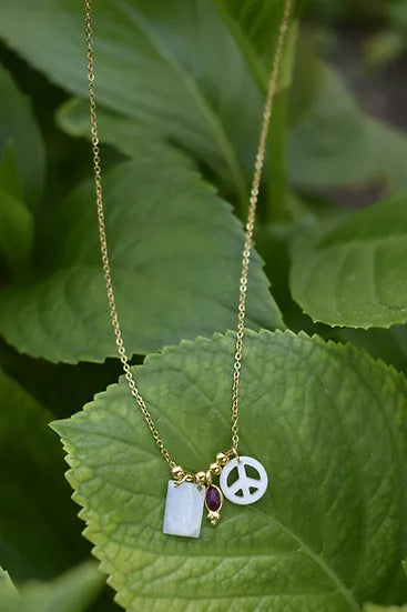 Colar Escapulário  Peace