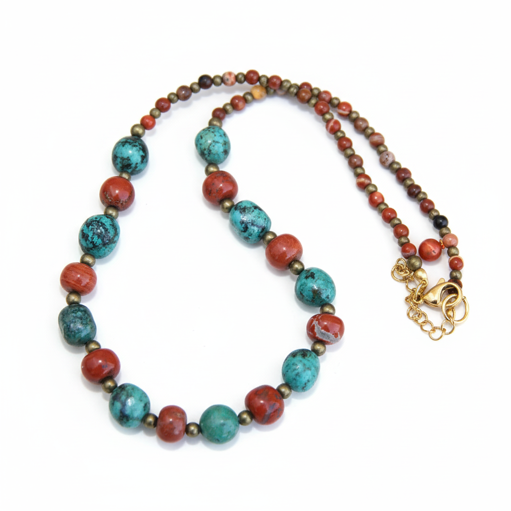 Colar com fundo branco