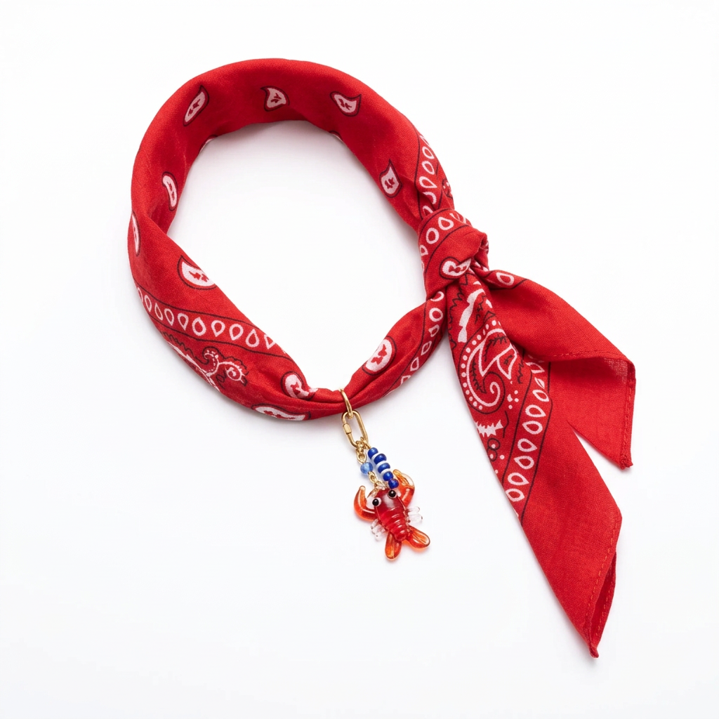Colar Lenço Bandanas em fundo branco
